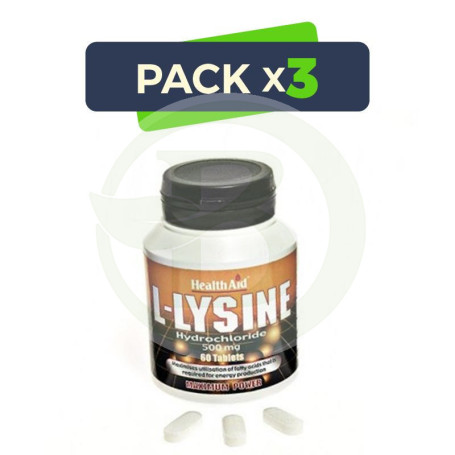Pack 3x L-Lisina Health Aid
