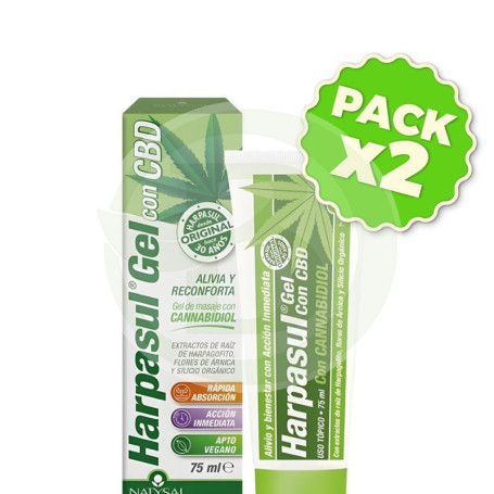 Pack 2x Harpasul Gel con Cbd 75Ml Natysal
