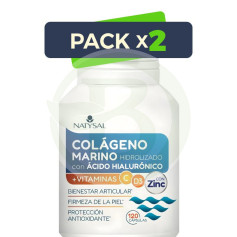 Pack 2x Collagène Marin avec Acide Hyaluronique 120 Gélules Natysal