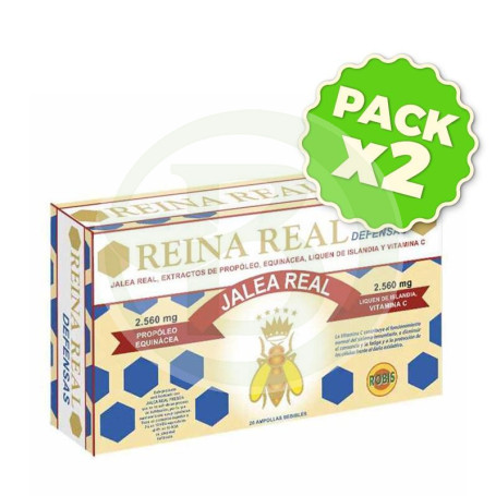 Pack 2x Reina Real Defensas 20 Ampollas Robis
