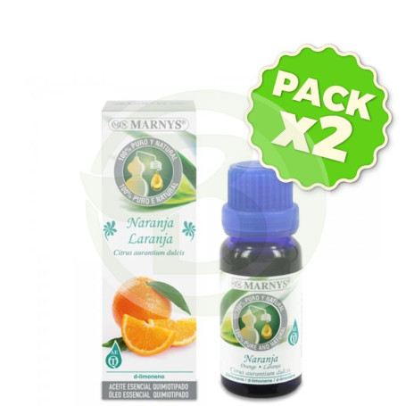 Pack 2x Aceite Esencial Alimentario Naranja 15Ml. Marnys
