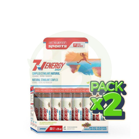 Pack 2x 7V Energy Shots 30x25Ml. Marnys Sport