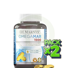 Pack 2x Omegamar 1500 60 Gélules Marnys
