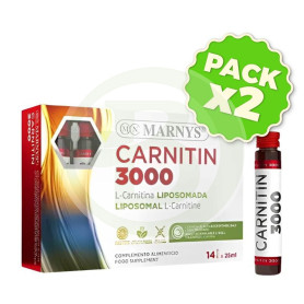 Pack 2x Carnitin 3000&nbsp;14 Viales Marnys