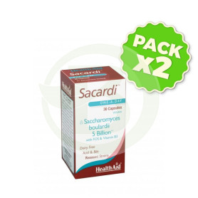 Pack 2x Sacardi 30 Cápsulas Health Aid