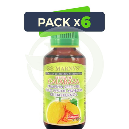 Pack 6x Aceite Alimentario de Pepita de Calabaza Marnys