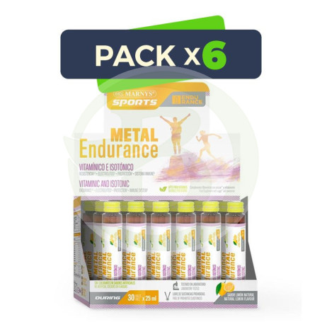 Pack 6x Metal Endurance 30x25Ml. Marnys Sport