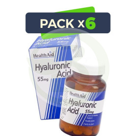 Pack 6x Ácido Hialurónico 55Mg. Health Aid