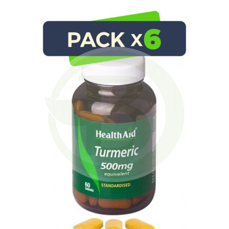 Pack 6x Cúrcuma (Curcuma Longa) Health Aid