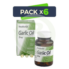 Pack 6x Aceite de Ajo (Alliun Ursinum) Sin Olor Health Aid