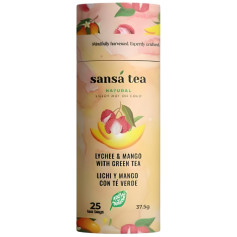Infusion Thé Vert avec Litchi et Mangue 25 Filtres Maya Organic