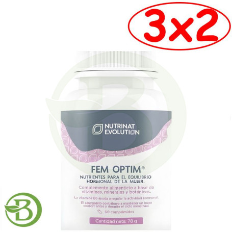 Pack 3x2 Fem Optim 60 Comprimidos Nutrinat Evolution