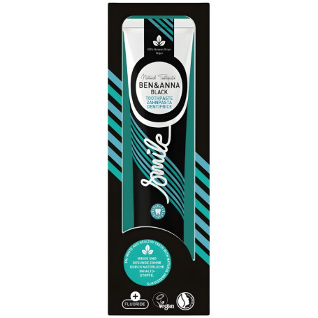 Dentifrice Black avec Fluor 75ml Ben&Anna