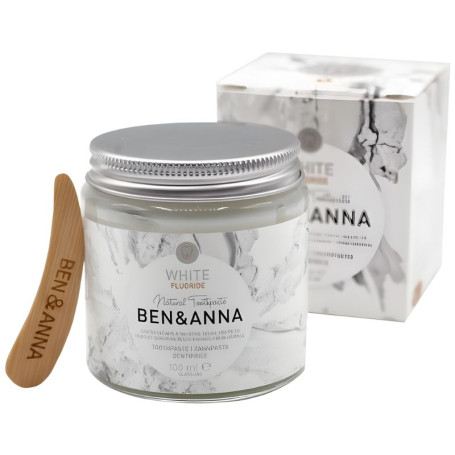 Dentifrice White au Fluor en Flacon de Verre 100ml Ben&Anna