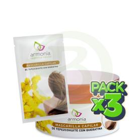 Pack 3x Mascarilla Capilar de Tepezcohuite 200Ml. Armonia