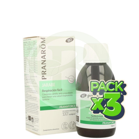 Pack 3x Pranaforce Jarabe Bio 150Ml. Pranarom