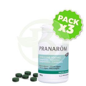Pack 3x Espirulina 500Mg. 200 Comprimidos Pranarom