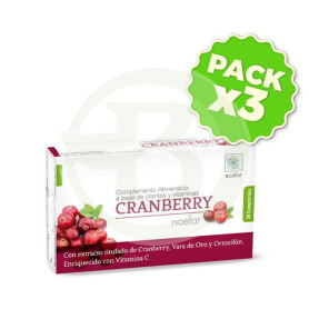 Pack 3x Cranberry 30 Comprimidos Noefar