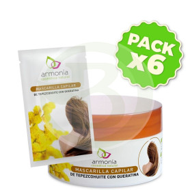Pack 6x Mascarilla Capilar de Tepezcohuite 200Ml. Armonia