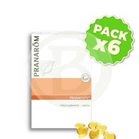 Pack 6x Pranacaps Eubiarom 30 Cápsulas Pranarom