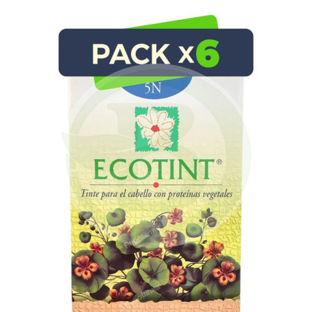Pack 6x Ecotint Castaño Claro 5N Noefar