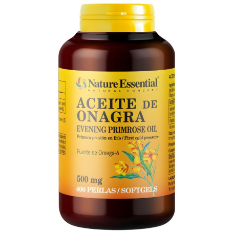 Huile d'Onagre 500Mg (10% Gla) 400 Perles Nature Essential