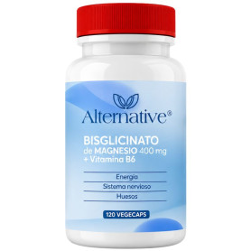 Bisglycinate de Magnésium + Vitamine B6 120 Gélules Alternative