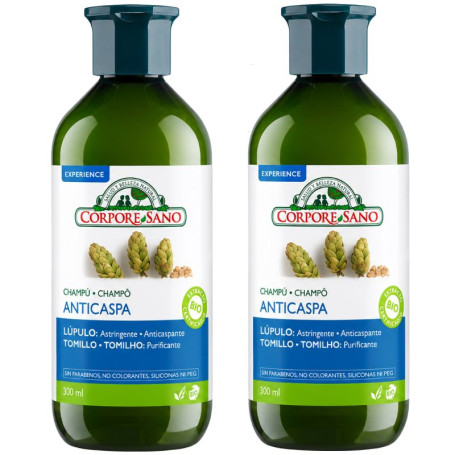 Shampooing Antipelliculaire 300+300Ml Corpore Sano