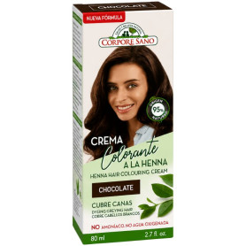 Crème Colorante à la Henné Couleur Chocolat 80Ml Corpore Sano