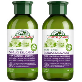 Shampooing De Camomille Cheveux Délicats 300+300Ml Corpore Sano