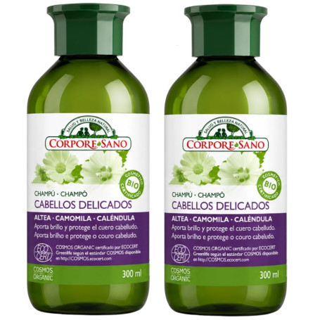 Shampooing De Camomille Cheveux Délicats 300+300Ml Corpore Sano