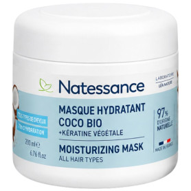 Masque Capillaire Hydratant à la Noix de Coco Écologique 200Ml Natessance