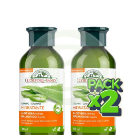 Pack 2x Champú Hidratante 300+300Ml Corpore Sano