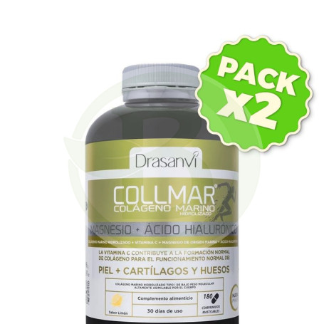 Pack 2x Collmar Masticable Limón 180 Comprimidos Drasanvi