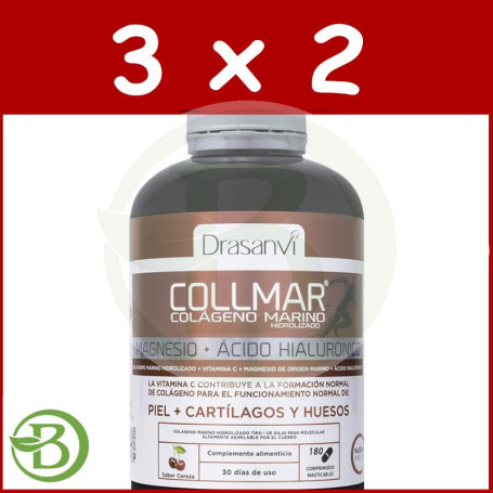 Pack 3x2 Collmar Cereza 180 Comprimidos Masticables Drasanvi
