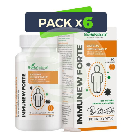 Pack 6x Immunew Forte 90 comprimidos Soria Natural