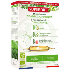 Protocole Bio Minceur 3 Phases 30 x 10 ml Superdiet