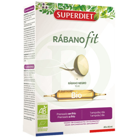 Rabanofit Bio 20 Ampoules Superdiet