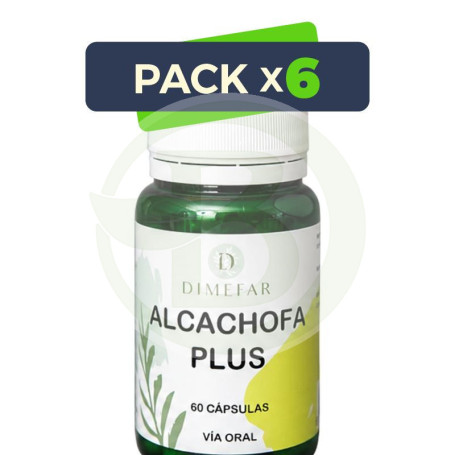 Pack 6x Alcachofa Plus 60 Cápsulas Dimefar
