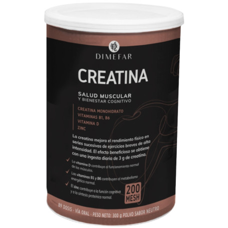 Créatine Saveur Neutre 300G Dimefar