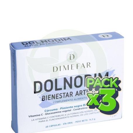Pack 3x Dolnodim 20 Cápsulas Dimefar