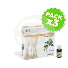 Pack 3x Plantaggio HB 20 Flacons Derbos