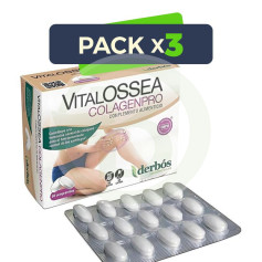 Pack 3x Vitalossea Colagenpro 60 Comprimés Derbós
