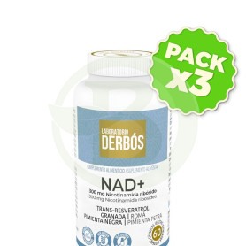 Pack 3x Nad+ 60 Cápsulas Vegetales Derbos