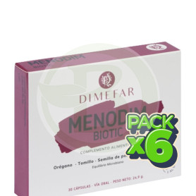 Pack 6x Menodim Biotic 30 Cápsulas Dimefar
