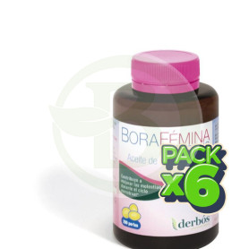 Pack 6x Borafémina Plus 200 Perlas (Mensulan) Derbos