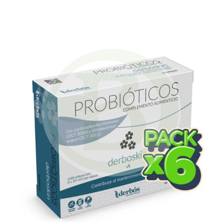 Pack 6x Derboskin 30 Capsulas Derbos