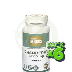Pack 6x Cranberry 12000Mg 60 Cápsulas Vegetales Derbós