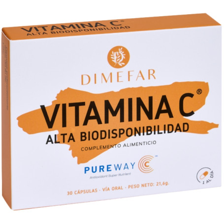 Vitamine C-500 Pureway 30 Gélules Dimefar