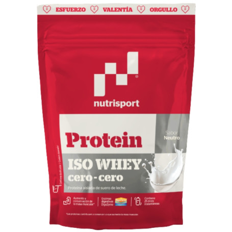 Iso Whey Zéro-Zéro Saveur Neutre 450G Nutrisport